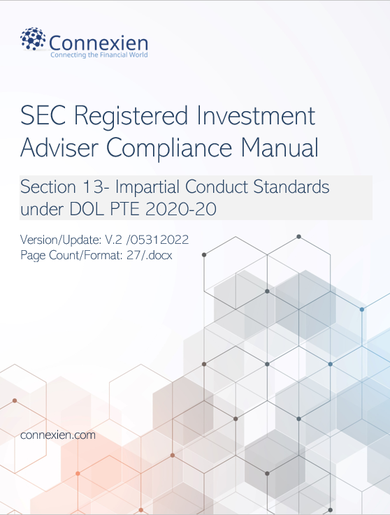 SEC Registered Investment Adviser Compliance Manual Impartial Conduct