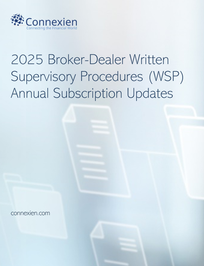 2025 Broker-Dealer WSP Annual Subscription Updates