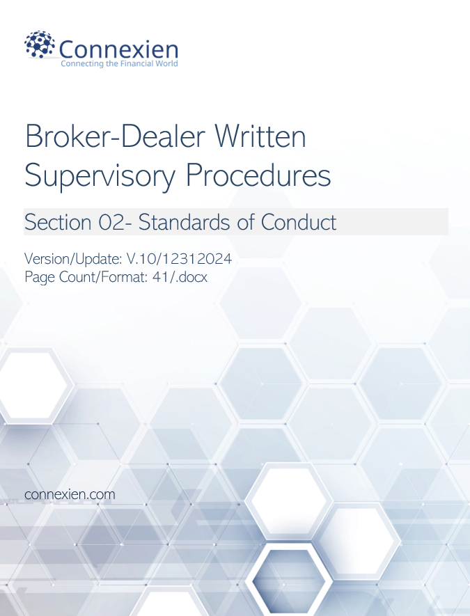 Broker-Dealer Compliance Manual Section 2- Standards of Conduct