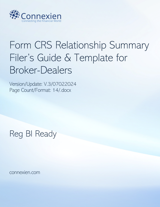 Form CRS Relationship Summary Template for Broker-Dealers