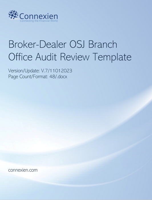 BD- Broker-Dealer OSJ Branch Office Audit Review Template