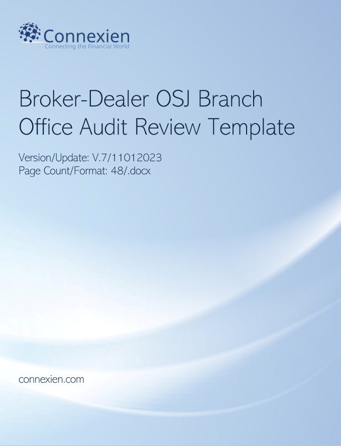 BD- Broker-Dealer OSJ Branch Office Audit Review Template
