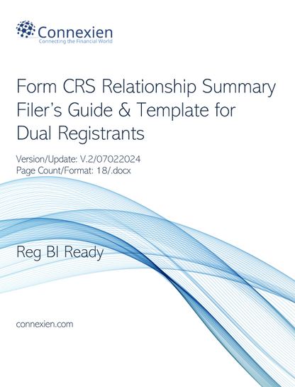 Form CRS Relationship Summary Template for Dual Registrants