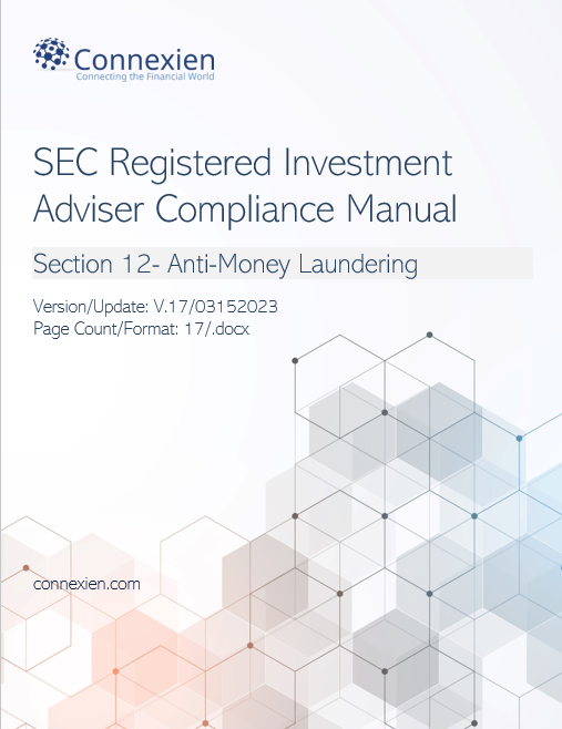 SEC Registered Investment Adviser Compliance Manual- AML – Connexien