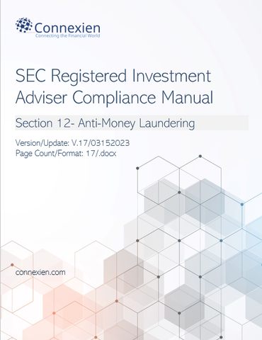 SEC Registered Investment Adviser Compliance Manual- AML