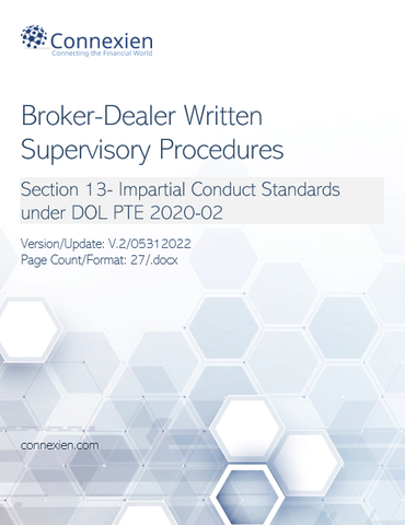 Broker-Dealer Compliance Manual Section 13- Impartial Conduct