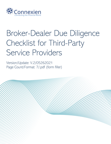 BD- Due Diligence Checklist for Third-Party Service Providers
