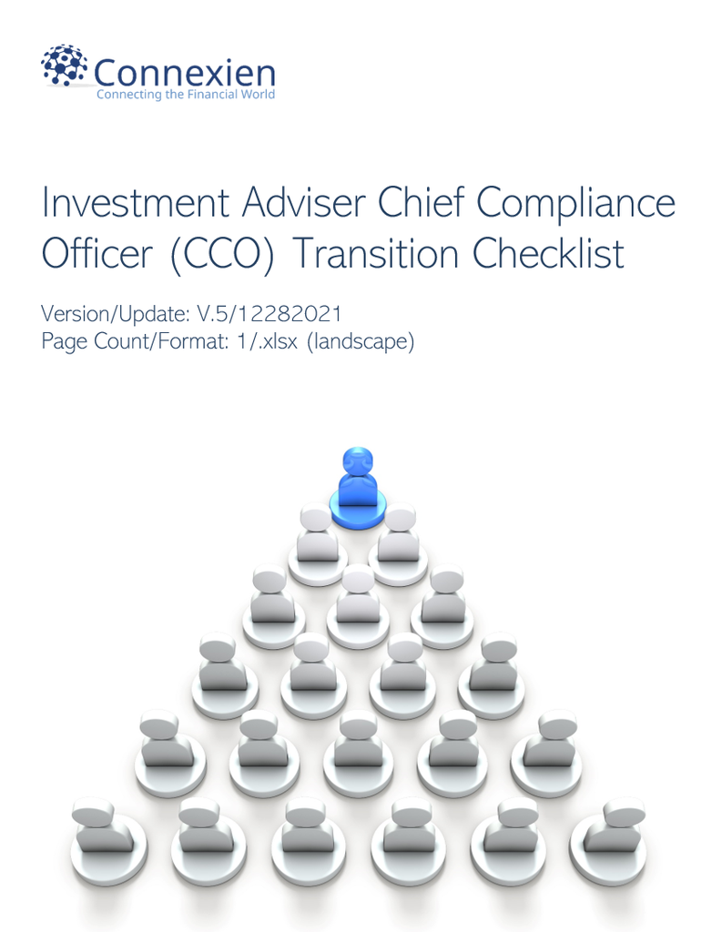 Investment Adviser Chief Compliance Officer (CCO) Transition Checklist