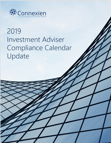 IA- 2019 Investment Adviser Compliance Calendar Update